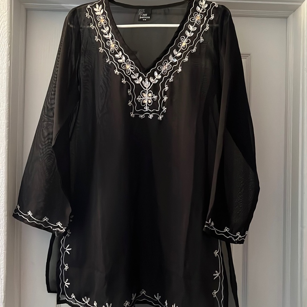 Black sheer coverup S/M